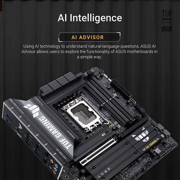 ASUS TUF GAMING B860M-PLUS WIFI DDR5,LGA 1851 mATX Motherboard (MB-AB8
