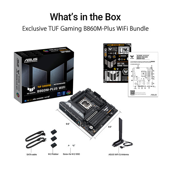 ASUS TUF GAMING B860M-PLUS WIFI DDR5,LGA 1851 mATX Motherboard (MB-AB8