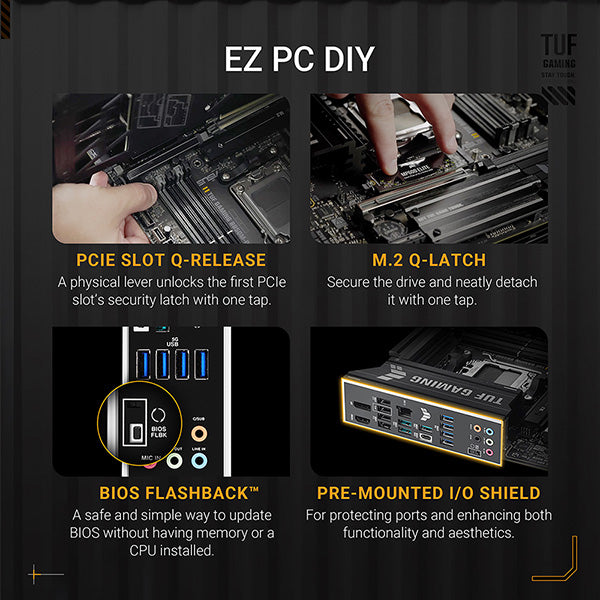 ASUS TUF GAMING B850M-PLUS DDR5,Socket AM5 mATX Motherboard 