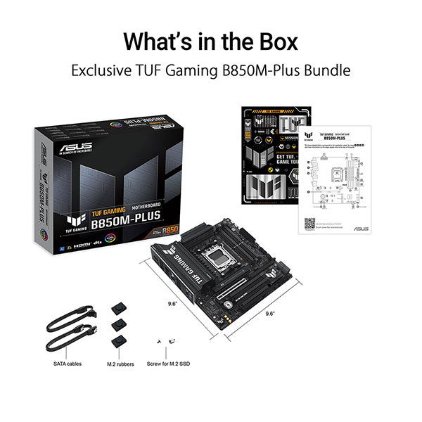 ASUS TUF GAMING B850M-PLUS DDR5,Socket AM5 mATX Motherboard 