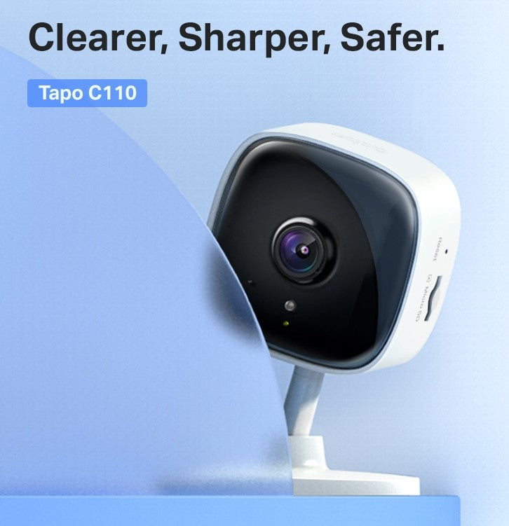 TP-Link Tapo C110 3MP Full HD Wireless WiFi Smart Security Surveillance IP Camera