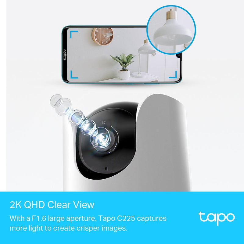 【TP-Link 5月份產品大激賞】TP-Link Tapo C225 旋轉式AI 家庭防護 / Wi-Fi 網路攝影機