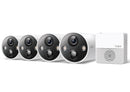 TP-Link Tapo C420S4 4MP/2K QHD Smart Wire-Free Security Starlight CCTV Battery Camera System (4-Camera)
