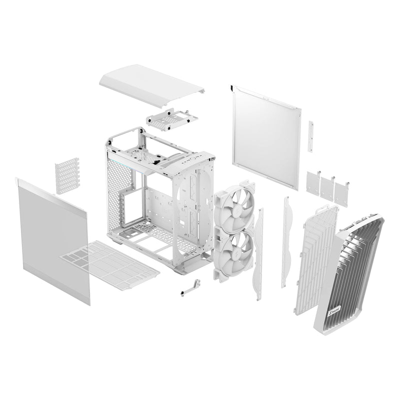Fractal Design Torrent Compact RGB White Tempered Glass ATX Case  FD-C-TOR1C-05