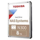 Toshiba 8TB N300 NAS HDWG780EZSTA 3.5" SATA 7200rpm 512MB Cache HDD (HD-N30008T)