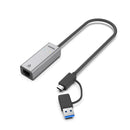Unitek U1313C Hybrid USB-C/ USB-A to 2.5G Gigabit Ethernet Adapter