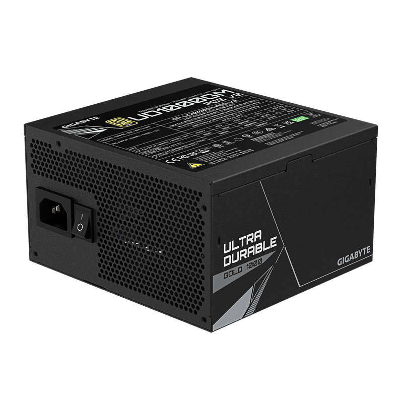 GIGABYTE 1000W ULTRA DURABLE UD1000GM PG5 V2 ATX3.1 PCIE 5.1 80Plus Gold Full Modular Power Supply (GP-UD1000GM PG5 V2)
