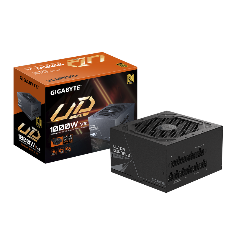 GIGABYTE 1000W ULTRA DURABLE UD1000GM PG5 V2 ATX3.1 PCIE 5.1 80Plus Gold Full Modular Power Supply (GP-UD1000GM PG5 V2)
