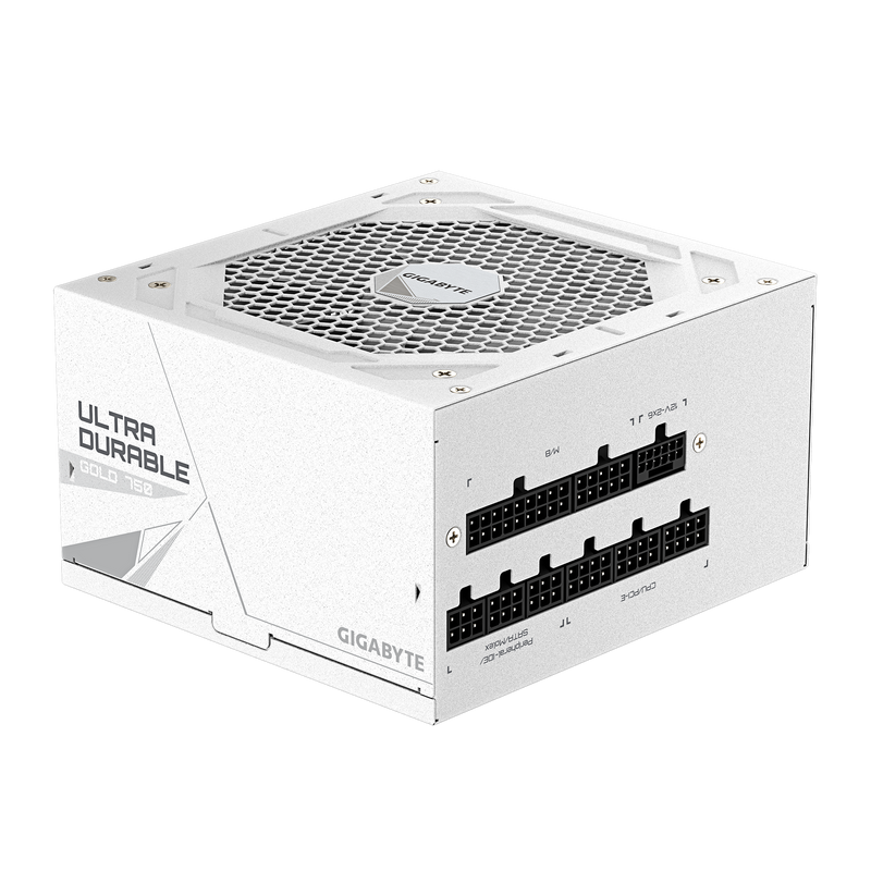 GIGABYTE 750W ULTRA DURABLE UD750GM PG5 V2 ICE ATX3.1 PCIE 5.1 80Plus Gold Full Modular Power Supply (GP-UD750GM PG5 V2 ICE)