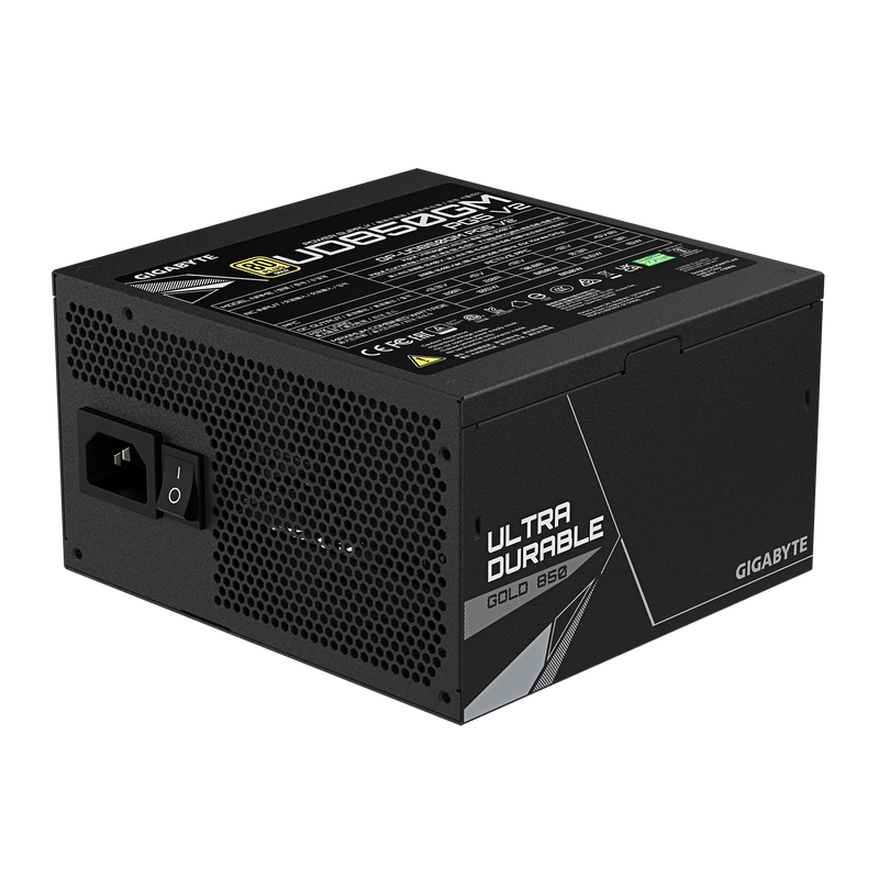 GIGABYTE 850W ULTRA DURABLE UD850GM PG5 V2 ATX3.1 PCIE 5.1 80Plus Gold Full Modular Power Supply (GP-UD850GM PG5 V2)
