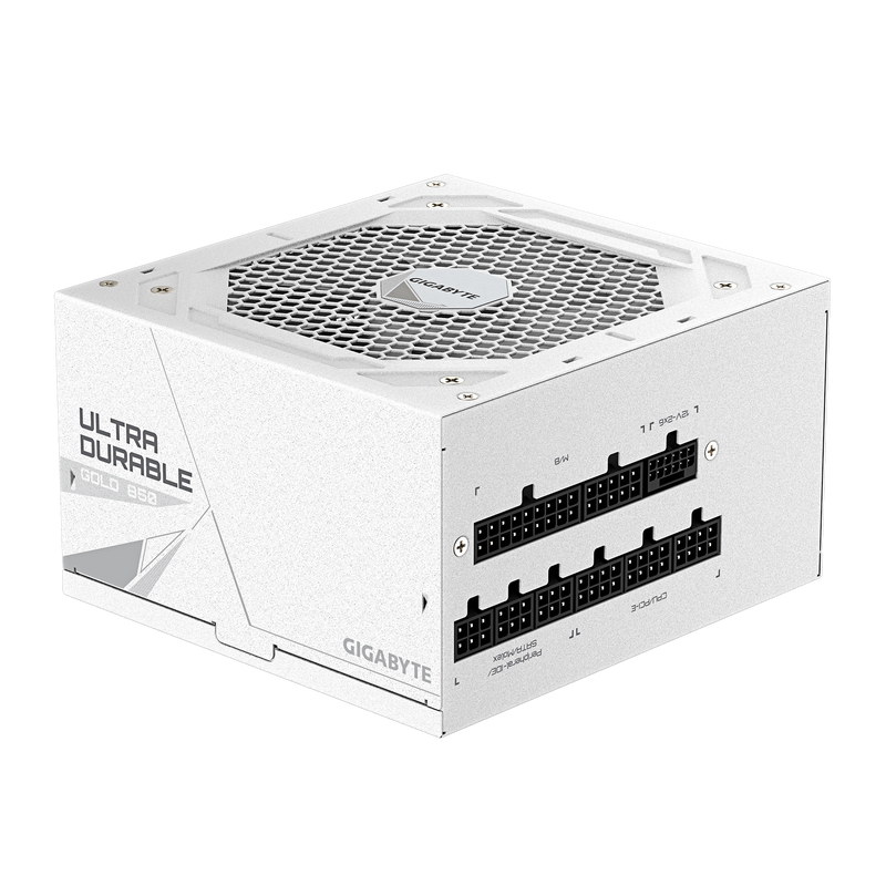 GIGABYTE 850W ULTRA DURABLE UD850GM PG5 V2 ICE ATX3.1 PCIE 5.1 80Plus Gold Full Modular Power Supply (GP-UD850GM PG5 V2 ICE)