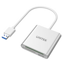 UNITEK Y-9313 USB 3.0 3-Port (CF/SD/Micro SD) Aluminium Memory Card Reader 785-1656