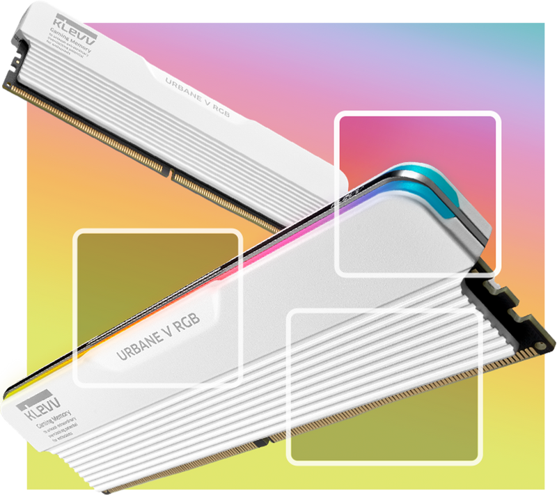 KLEVV Urbane V RGB DDR5 32GB (2x16GB) 6000MHz CL30 1.35V Gaming Desktop Memory SK Hynix Chip XMP 3.0 / AMD Expo Ready - White KD5AGUA80-60A300M