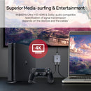 UNITEK V1127A 4K Aluminium HDMI 2.0 Switch 2-To-1 Bi-Directional 785-2695D