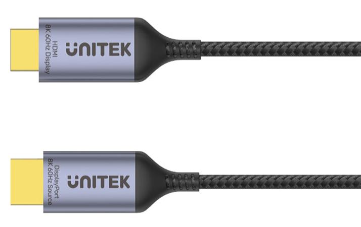Unitek V1610A DisplayPort 1.4 to HDMI 8K audio-visual cable (785-3049) 