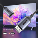 UNITEK V1611A 20cm 8K 60Hz DisplayPort 1.4 To HDMI 2.1 Adpater Cable (785-3084)