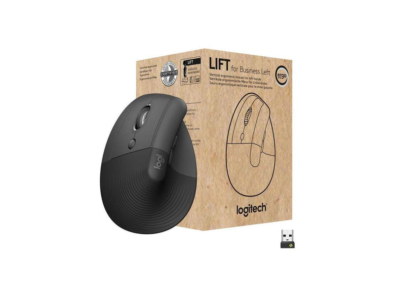 Logitech Lift Vertical Ergonomic Mouse Bluetooth Wireless Ergonomic Vertical Mouse 