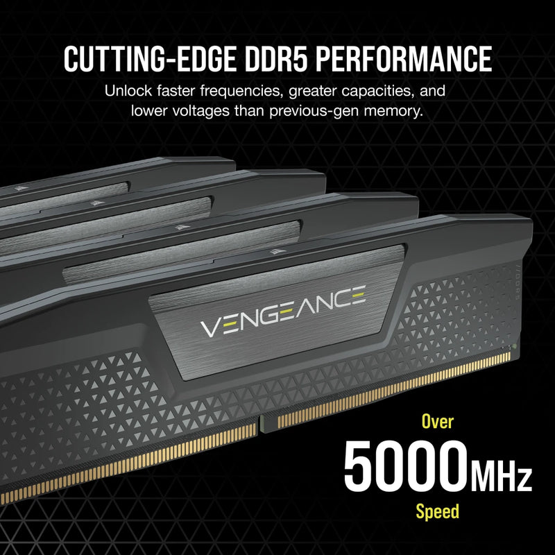 CORSAIR 64GB Kit (2x32GB) VENGEANCE CMK64GX5M2B6000Z40 DDR5 6000MHz Memory AMD EXPO