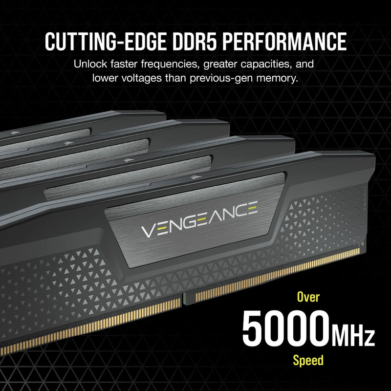 CORSAIR 96GB Kit (2x48GB) VENGEANCE CMK96GX5M2B5600C40 DDR5 5600MHz Memory 