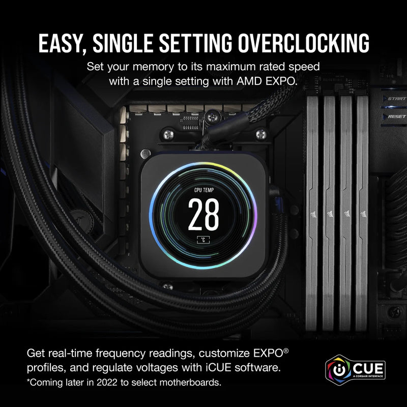 【電腦節搶購貨】CORSAIR 32GB Kit (2x16GB) VENGEANCE CMK32GX5M2B6400Z32 DDR5 6400MHz CL32 Memory (AMD EXPO & Intel XMP 3.0)