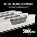 CORSAIR 32GB Kit (2x16GB) VENGEANCE White 白色 CMK32GX5M2E6000Z36W DDR5 6000MHz Memory (AMD EXPO & Intel XMP 3.0)