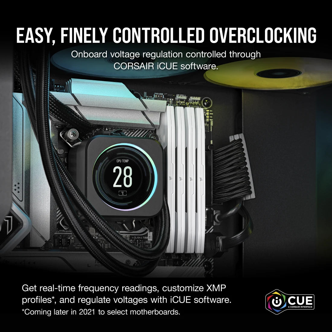 CORSAIR 32GB Kit (2x16GB) VENGEANCE White 白色CMK32GX5M2B6400Z32W DDR5