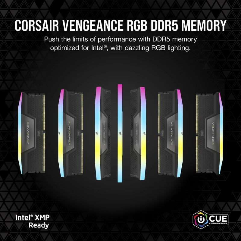 【本週特價】CORSAIR 32GB Kit (2x16GB) VENGEANCE RGB CMH32GX5M2B6400C36 DDR5 6400MHz Memory
