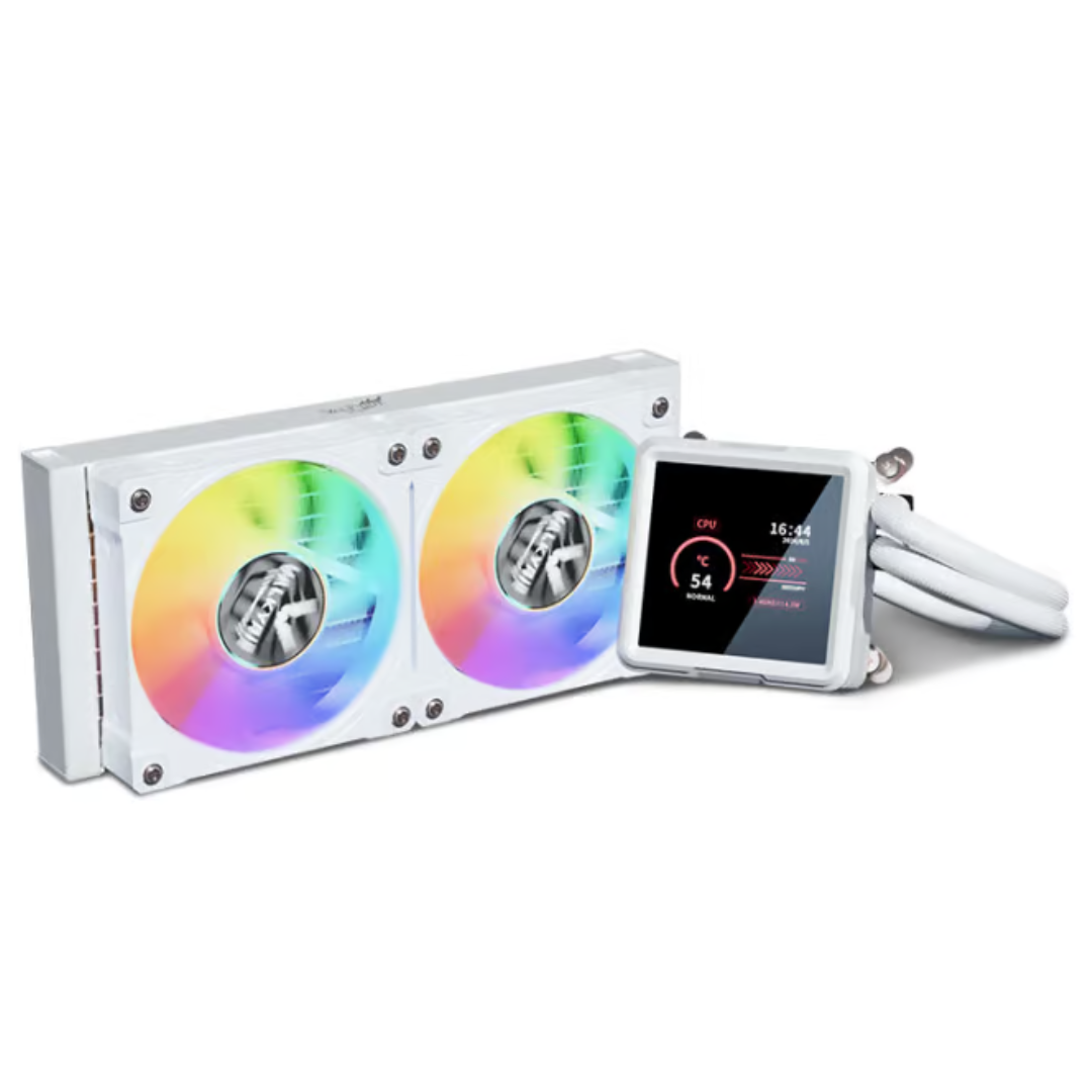 VALKYRIE B240-GT WHITE 白色 w/3.95吋IPS LCD ARGB 240mm Liquid CPU Cooler