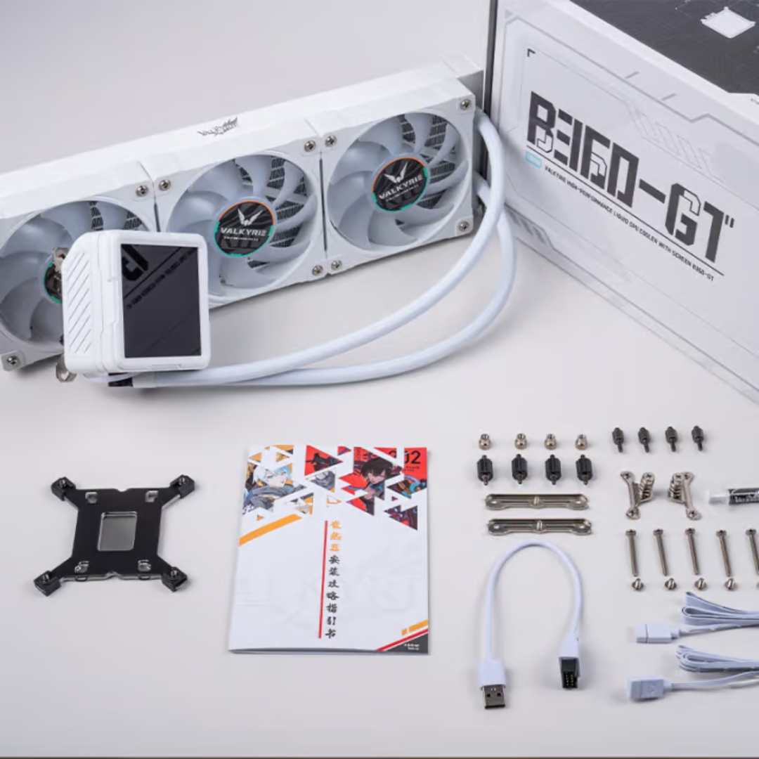 VALKYRIE B360-GT WHITE 白色 w/3.95吋IPS LCD ARGB 360mm Liquid CPU Cooler