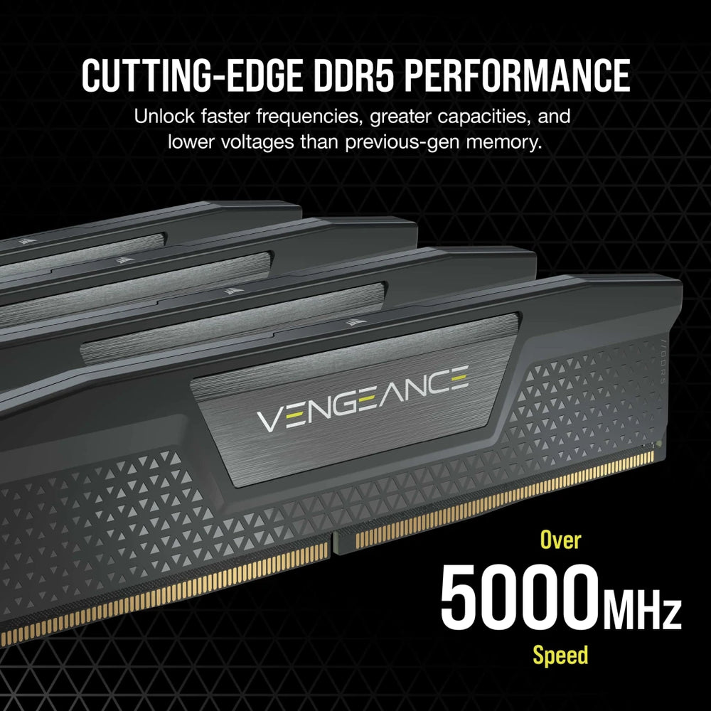CORSAIR 64GB Kit (2x32GB) VENGEANCE CMK64GX5M2B6000Z30 DDR5 6000MHz CL
