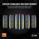 CORSAIR 32GB Kit (2x16GB) VENGEANCE RGB CMH32GX5M2E6000Z36 DDR5 6000MHz Memory (AMD EXPO & Intel XMP 3.0)
