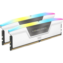 CORSAIR 64GB Kit (2x32GB) VENGEANCE RGB White 白色 CMH64GX5M2B6000Z30W DDR5 6000MHz CL30 Memory (AMD EXPO & Intel XMP 3.0)