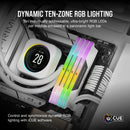 CORSAIR 64GB Kit (2x32GB) VENGEANCE RGB White 白色 CMH64GX5M2B6000Z30W DDR5 6000MHz CL30 Memory (AMD EXPO & Intel XMP 3.0)