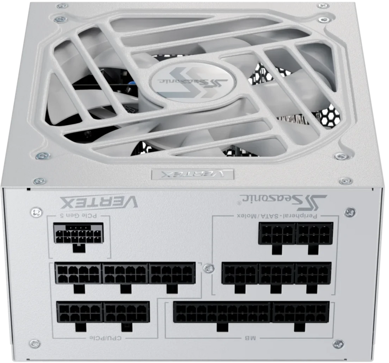 Seasonic 1200W VERTEX GX-1200 White ATX3.0 (PCIe5.0) 80Plus Gold Full Modular Power Supply (VERTEX GX-1200-WHITE)