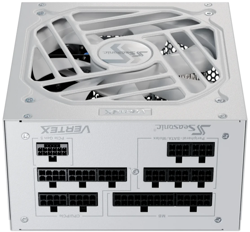 Seasonic 1000W VERTEX GX-1000 White ATX3.0 (PCIe5.0) 80Plus Gold Full Modular Power Supply (VERTEX GX-1000-WHITE)