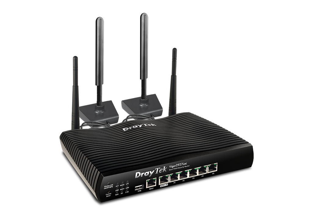 Vigor Computer DrayTek Vigor 2927LAC (LTE) 4G LTE WAN with AC1300 Wave2 MU-MIMO Wifi