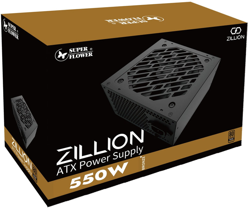 Super Flower Zillion DB Bronze 550W 80 Plus 銅牌認證 Power Supply (SF-550Z12DB-D) 5年保養