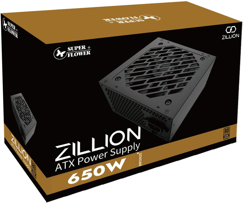 Super Flower Zillion DB Bronze 650W 80 Plus 銅牌認證 Power Supply (SF-650Z12DB-D) 5年保養