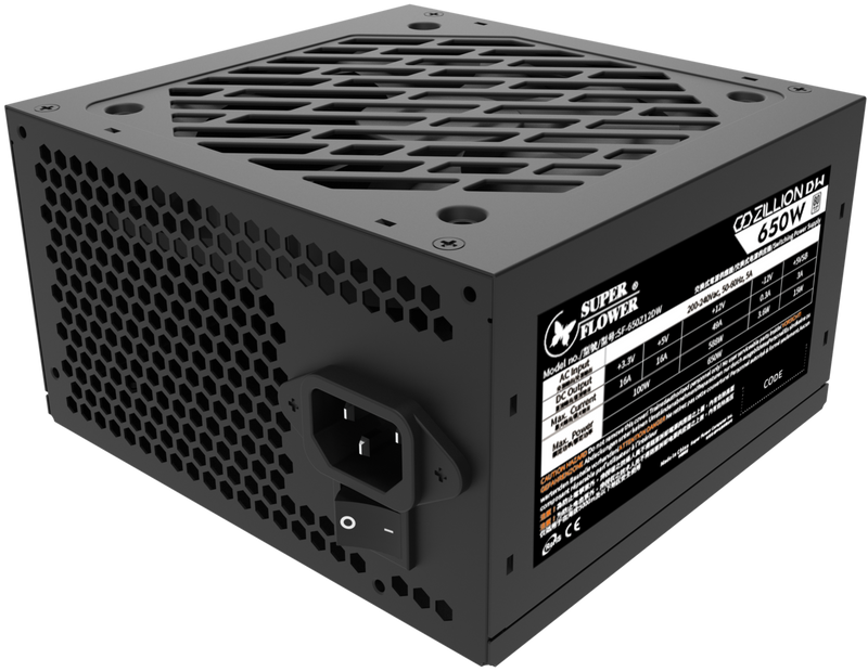 Super Flower Zillion DW 650W 80 Plus White Power Supply (SF-650Z12DW) 5年保養