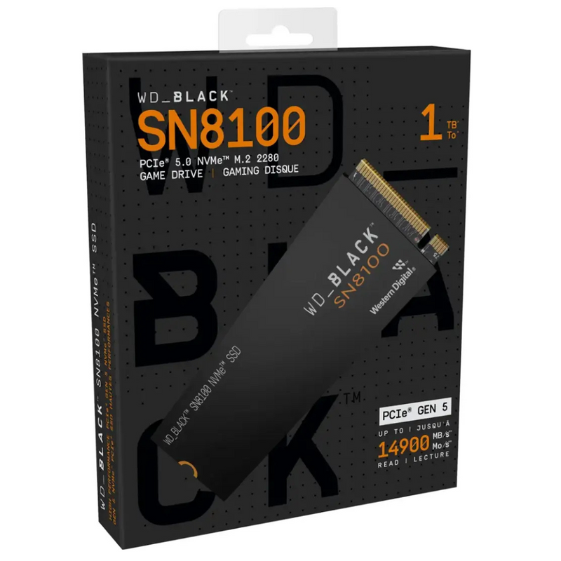 【電腦節搶購貨】WD_BLACK 1TB SN8100 WDS100T1X0M PCIe Gen5 NVMe M.2 SSD