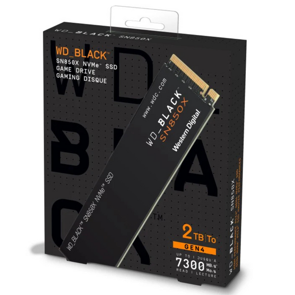 WD_BLACK 2TB SN850X WDS200T2X0E M.2 2280 PCIe Gen4 x4 SSD 