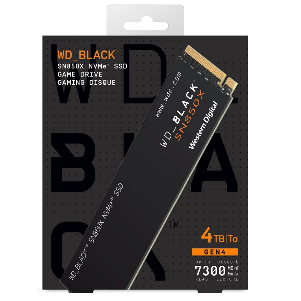 WD_BLACK 4TB SN850X WDS400T2X0E M.2 2280 PCIe Gen4 x4 SSD WD_BLACK 4TB SN850X WDS400T2X0E M.2 2280 PCIe Gen4 x4 SSD
