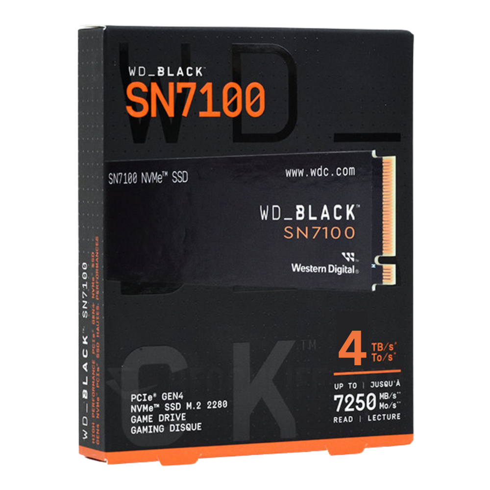 WD_BLACK 4TB SN7100 WDS400T4X0E M.2 2280 PCIe Gen4 x4 SSD WD_BLACK 4TB SN7100 WDS400T4X0E M.2 2280 PCIe Gen4 x4 SSD