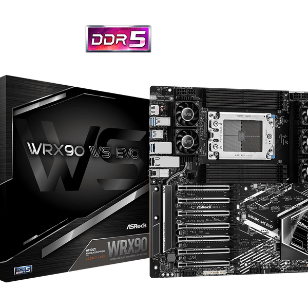 ASRock WRX90 WS EVO AMD Ryzen Threadripper PRO 7000 WX-Series Socket s
