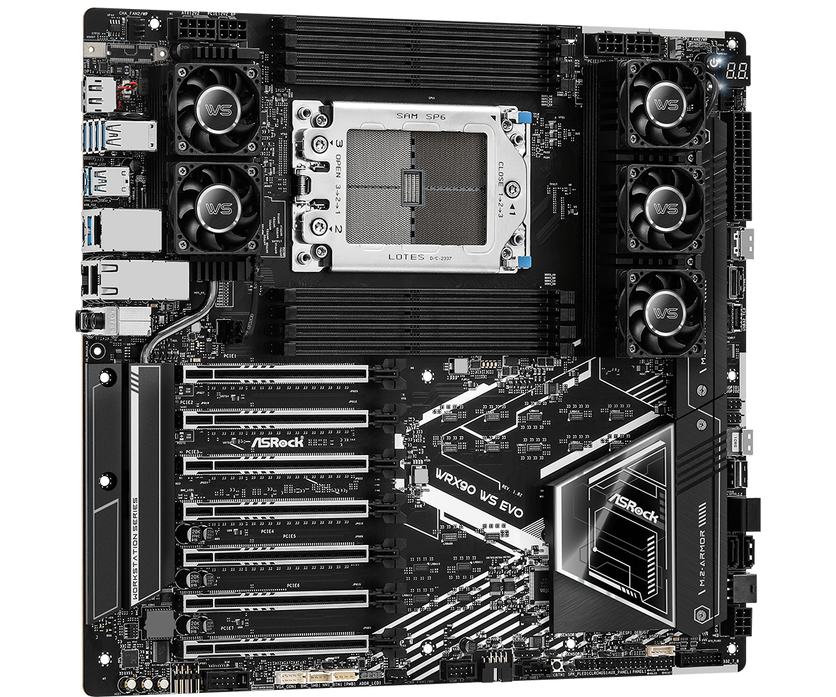 ASRock WRX90 WS EVO AMD Ryzen Threadripper PRO 7000 WX-Series Socket s