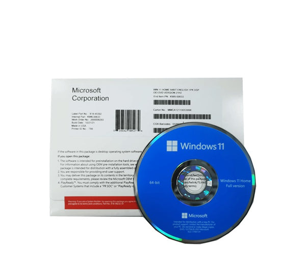 Chinese Traditional Version Microsoft WINDOWS 11 Home (OEM) KW9-00627