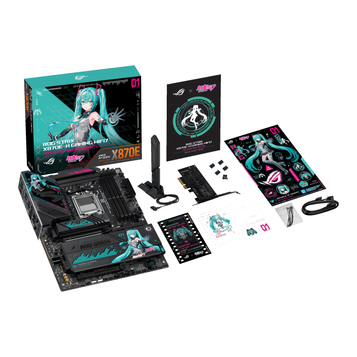 【搶先預購】ASUS ROG Strix X870E-H Gaming WiFi7 Hatsune Miku 初音未來 Edition