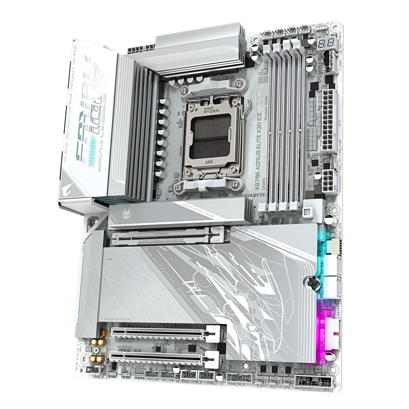 GIGABYTE X870E AORUS ELITE X3D ICE DDR5,Socket AM5 ATX Motherboard