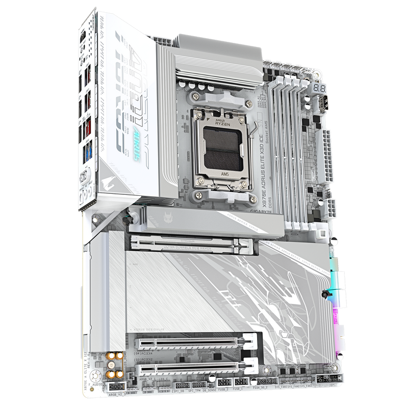 GIGABYTE X870E AORUS ELITE X3D ICE DDR5,Socket AM5 ATX Motherboard