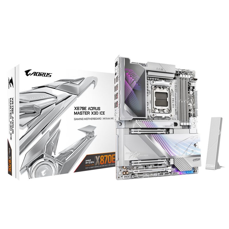 GIGABYTE X870E AORUS MASTER X3D ICE DDR5,Socket AM5 ATX Motherboard